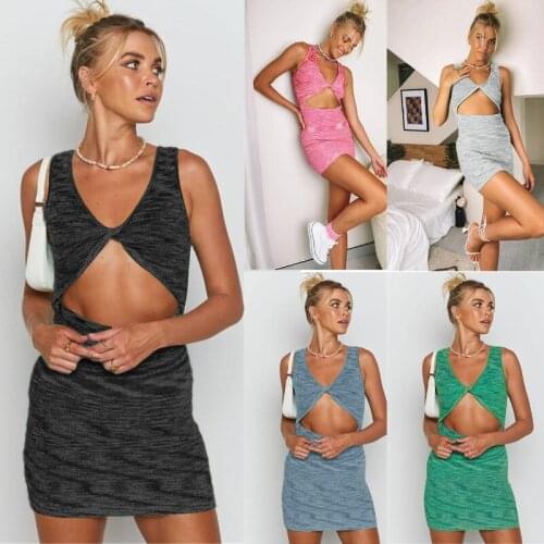 Conncozy Summer Knitted Dresses