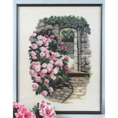 Flower wall 32-40 Cross stitch Handmade 14CT Counted Canvas DIY,Cross-stitch kits,Embroidery -JCA-Sailing Age 44-51