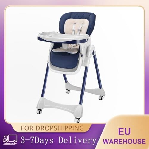 Baby High Chair Luxurious Multi-Function Reclining With Wheel Childrens Dining Table Chair Baby Sleeping Chair Easy Set Up