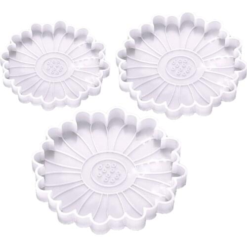 Daisy Flower Coaster Epoxy Resin Mold DIY Crafts Decorations Ornaments Casting Tools Cup Mat Pad Silicone Mould