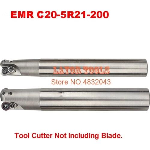 EMR C20-5R21-200 Bore Indexable Shoulder End Mill Arbor,Mill Cutting Tools, Insert of carbide inserts RPMT1003/RPMW1003