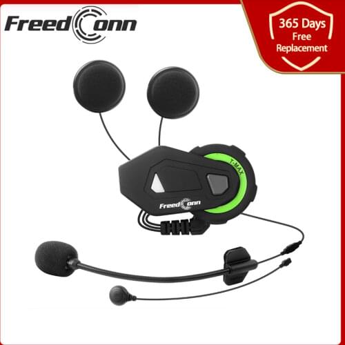 TMAX-M Motorcycle Buletooth Music Headset Motorbike Helmet FM Earphone with 2 in 1 Headphone without Intercom Function