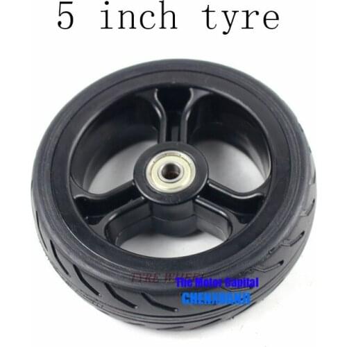 No free shipping mobility Scooter wheelchair 5 inch wheels tyre Solid Tire and alloy wheel hub Fits Gas Scooter Electric Vehicle