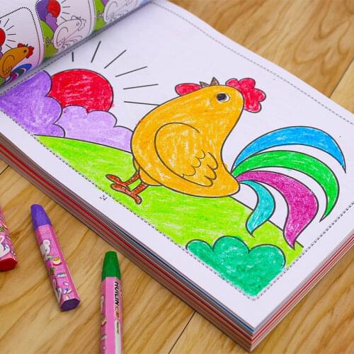 Drawing Chinese Coloring Books Painting Books Watercolor Libros Students Kids Children Learning Art Beginners Design Educational