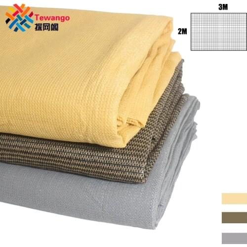 Coffee Gray Yellow Anti-UV 90% Rate Sunshade Sails Balcony Garden Pergola Shading Awnings Outdoor Carport Sunscreen Net 2mx3m