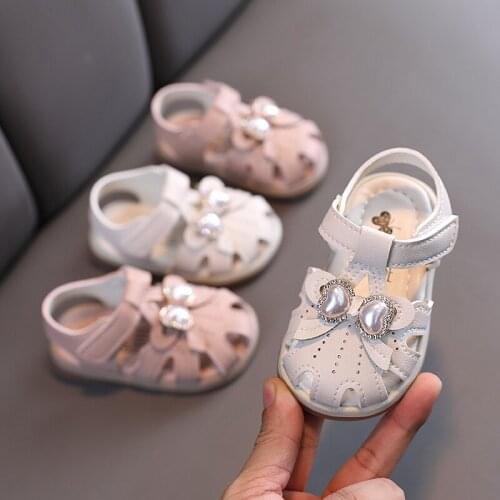 2021 summer new Korean fashion girls Baotou sandals for girls, babies and children, soft bottom toddler sandals