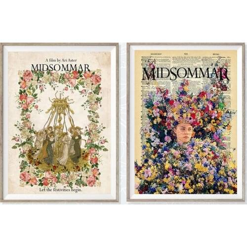 Midsommar May Day Film Dictionary Poster Print Canvas Painting Abstract Wall Art Pictures Nordic Living Room Home Decor No Frame