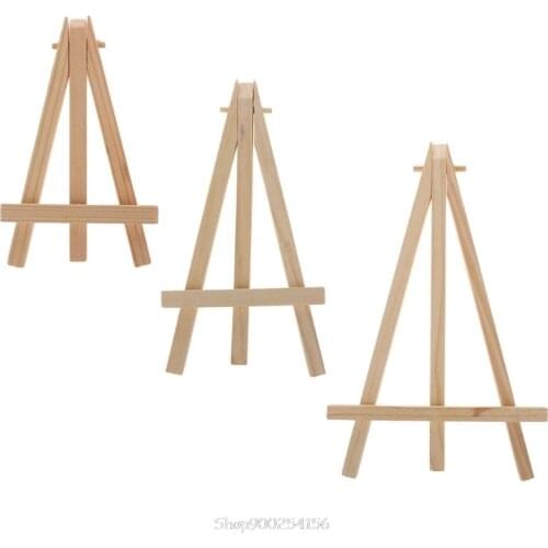 Natural Wood Mini Easel Frame Tripod Display Meeting Wedding Table Number Name Card Stand Display Holder Painting Craft Au03 20