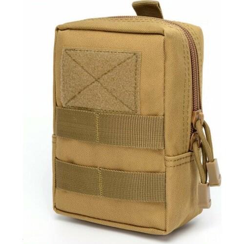 Multifunctional 1000D Outdoor Military Tactical Waist Bag EDC Molle Tool Zipper Waist Pack Accessory Durable Belt Pouch