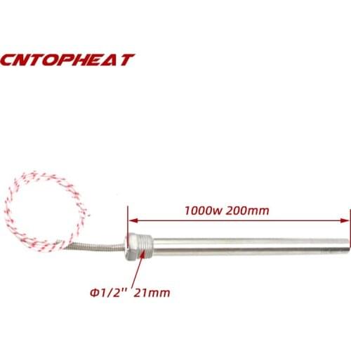 220v 1000w Stainless Steel 15mm Tube Electric Immerision Water Heating Resistace Cartridge Heater