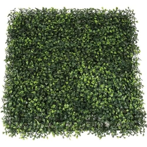 2021 New Artificial Grass Fake Lawn Boxwood Panels Topiary Hedge Plant Privacy Hedge Screen UV Protected Simulation Miniature