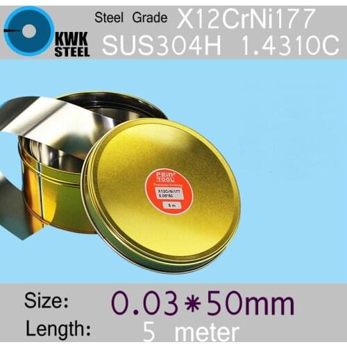 Stainless Steel Strips 0.03 * 50 * 5000mm in Coil for Molds Distance Washer High Precision Parts Coiled Silicon Steel Sheet