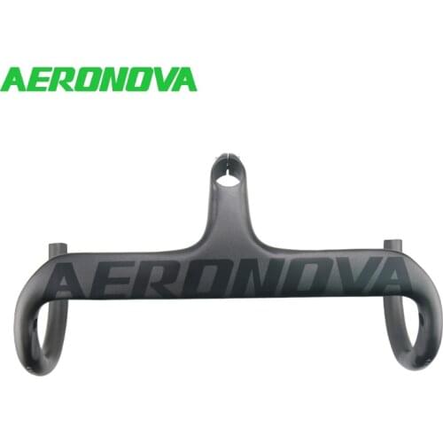 AERONOVA Carbon Road Bike Handlebar UD Matte Integrated Handlebars With Stem 400/420/440 Balck Bicycle Handlebar Carbon Road