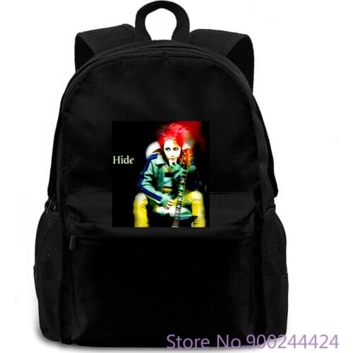 X Japan heavy metal band Hide Matsumoto 01 Printed Pure women men backpack laptop travel school adult student