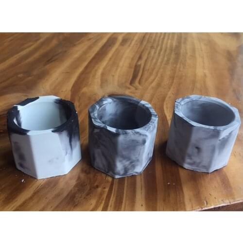 Silicone Cactus Flower Pot Mold Ceramic Clay Craft Casting Concrete Cup Mould Supplies Green Color