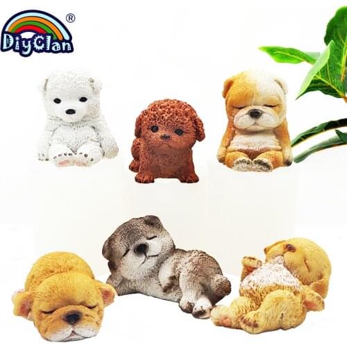 Bulldog Silicone Mold Dog Mousse Cake Decorating Tools Handmade Soap Making Plaster Chocolate Candle Baking Moulds Kitchenware