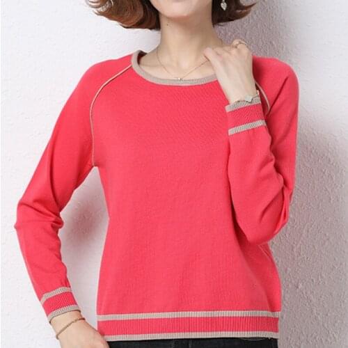 Shintimes Loose Clothes Female Pullovers Womens Long Sleeve 2020 Autumn Knitted O-Neck Women Sweater Korean Fashion Pull Femme