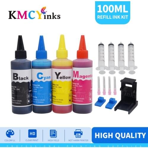 KMCYinks Universal Dye Ink Bottle For HP 178 364 564 655 678 862 711 920 932 933 934 935 950 951 953 954 955 970 971 Printer
