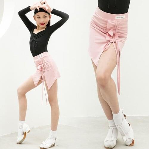 Fairy Latin Dance Skirt Girls Tap Dance Wear Stage Costume Designer Clothes Ballroom Practice Wear Salsa Dancing Outfit JL2721