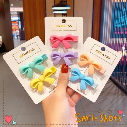 New Novelty Simple Cute Candy Color Butterfly Princess Hairpin HairClaw Barrettes for Women Girl Child Accessories Headwear