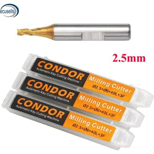 2.5mm milling Cutter Probe for Xhorse CONDOR XC MINI Plus Dolphin XP-005 Dolphin XP-007 Key Cutting Machine
