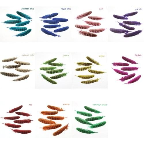 50pcs 9-15cm quality pheasant feather 100pcs feather dyed natural DIY party home decoration