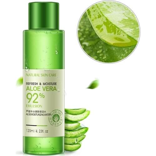 92% Natural Aloe Vera Skincare Essence Repair Skin Face Moisturizer Remove Acne Scars Improve Dullness Whiten Face Care Toner