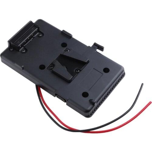 Camera Back Pack Plate Adapter with Leads Camera Repair Accessories Parts for Sony V-shoe V-Mount V-Lock Battery External