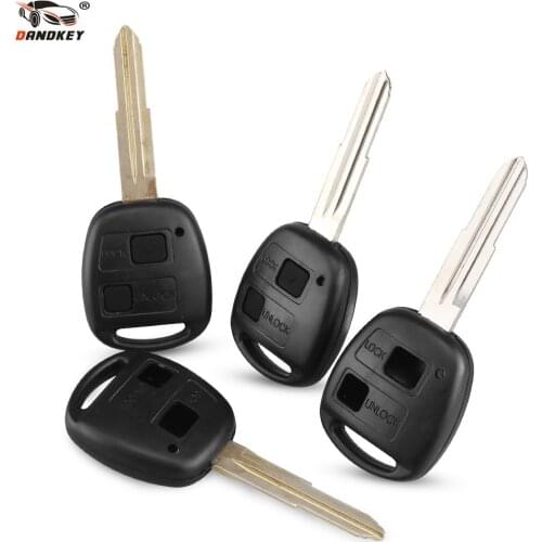 Dandkey 2/3 Buttons Remote Car Key Shell Case For Toyota Yaris Prado Tarago Camry Corolla With TOY41/TOY47/TOY43 Uncut Blade