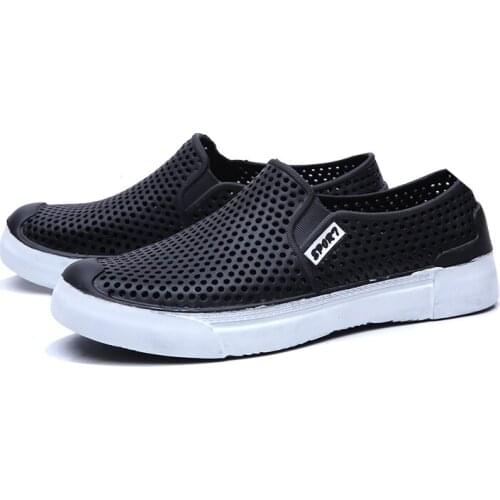 Damyuan Summer Hollow Breathable Couple Flat Shoes Super Light EVA Sole Women Sandals Mens Wading Casual Sports Shoes 36-45