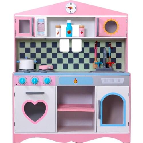 Childrens Educational Toys Young Children Play House Kitchen Wooden Simulation Kitchenware Baby Boy Girl Cooking Toys