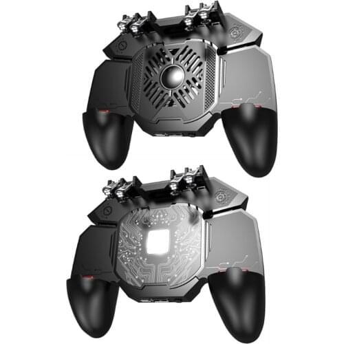 Six Finger All-in-One Gamepad , Trigger Controller with Fast Cooling Fan,Compatible With Pubg/fotnite/rules Of Survival T84D