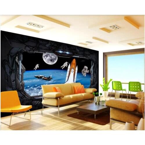 Custom mural on the wall paper 3d Universe planet outer space interstellar home decor photo wallpaper in the living room