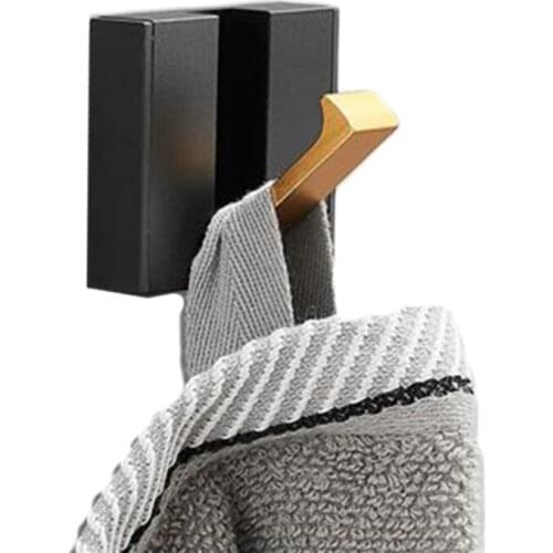 Aluminum Alloy Wall Hooks Folding Towel Hanger Concealed Robe Hook Sturdy Decorative Coat Rack for Hanging Hat Towel