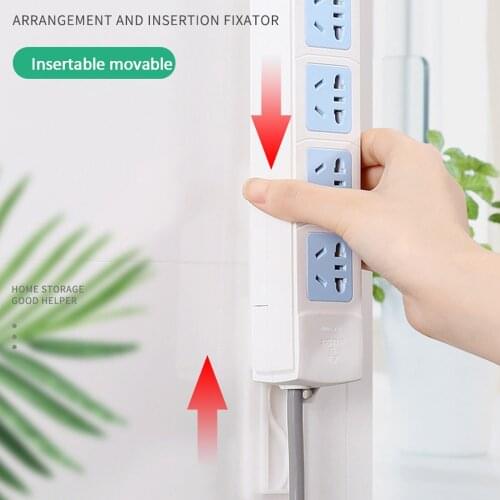 Wall Shelf Rack Holders Nsertion Board Storage For Sockets Practical Back Glue-bonded Router Fixer Wall Storage Socket Bracket