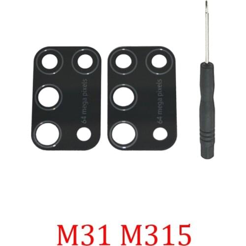 New Camera Glass Lens For Samsung Galaxy M31 M315F M315 Original Mobile Phone Housing Back Camera Lens M31 Repair Part + Tools
