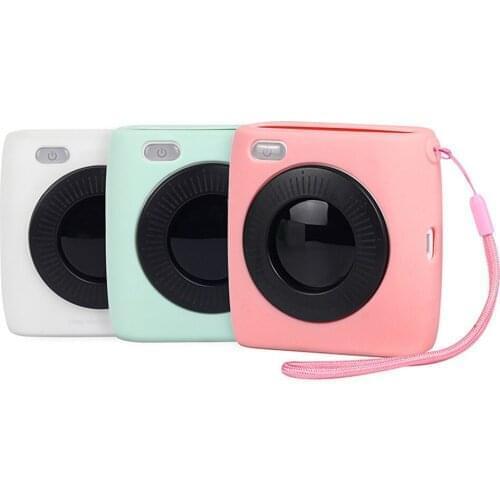 Photo Printer Customized Translucent Case for Paperang P2 Pocket Printer Soft Silicone Protective Cover Case with Lanyard