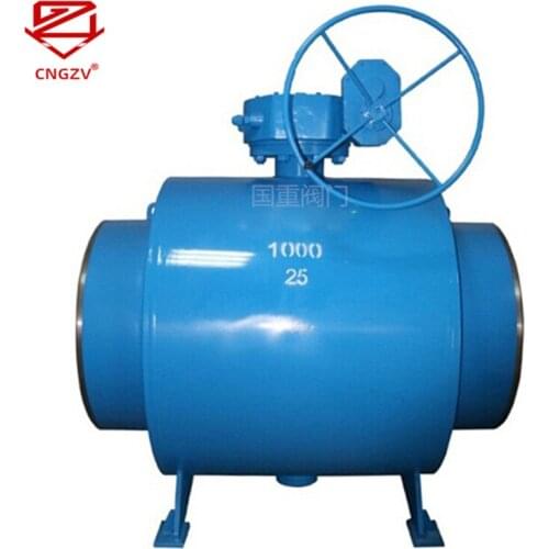 CNGZV Valve Large Diameter 20# Steel Heating Water Welded Ball Valve DN600 DN700 DN800 DN900 DN1000 DN1200