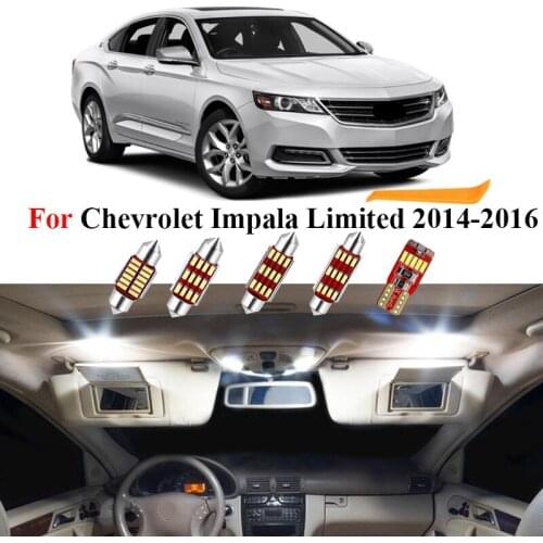 12Pcs Car LED Interior Light Kit For Chevrolet Impala Limited 2014 2015 2016 Dome Trunk Glove Box Lamp White No Error