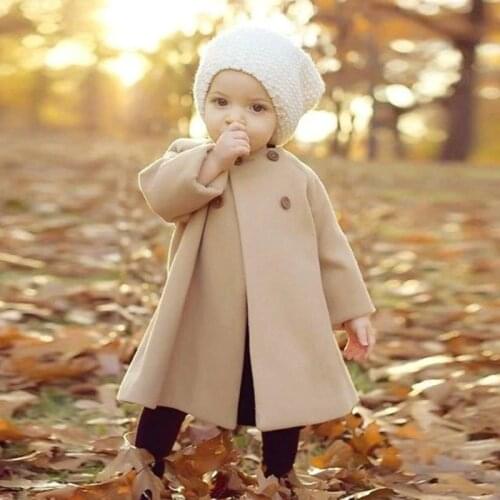 2018 Fashion Winter Spring Baby Girls Coats Warm Plush Overcoat Kids Jacket Children Long Outerwear Coat Girls Clothes