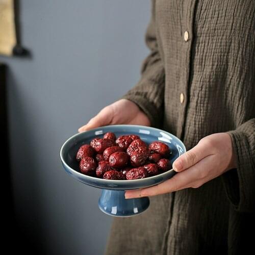 6 pollici Chinese pastry dish all manual best pan ji, blue shadow total plate creative jingdezhen ceramic tea set tray