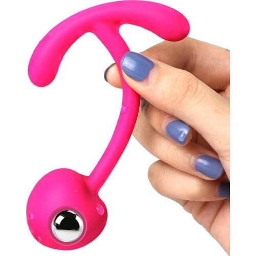 Anal Beads Butt Plugs Metal Balls Inside Prostate Massage Sex Toys for Women Men Gay Safe Silicone Cherry Pull Anus Dilator