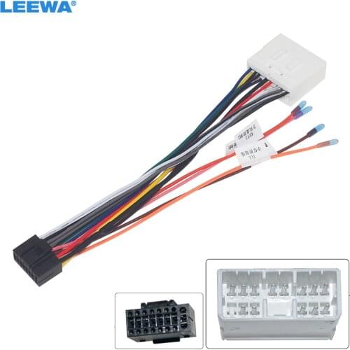 LEEWA Car Stereo Audio 16PIN Android Power Cable Adapter For Subaru 2007 CD/DVD Player Wiring Harness #CA6938