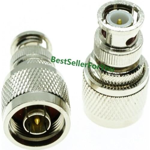 BNC-N adapter BNC male to N type male Plug RF coax connector straight NEW