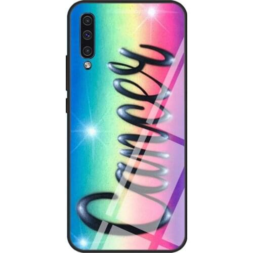 Cancer Case For Samsung A72 A71 A51 A31 A40 A50 A70 A20e A21S A12 A32 A52 Tempered Glass Cover