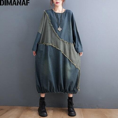 DIMANAF Fashion Denim Dresses