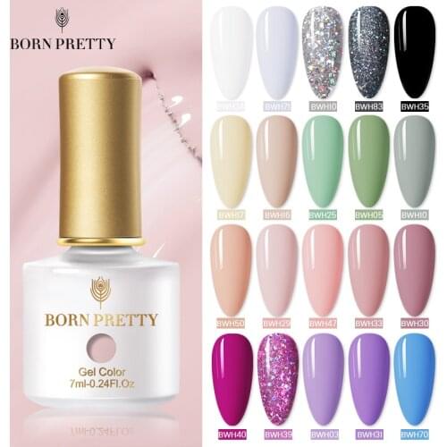 BORN PRETTY Red Purple Cafe Series Nail Gel Polish 6ml Nail Color Soak Off UV Gel Nail Varnish Nail Art Design Tools