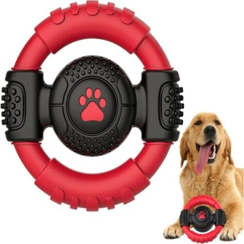 Dog Chew Toys Pet Supplies Simulation Steering Wheel Toys for Dog Nylon Rubber Bite Interactive Dog Toy