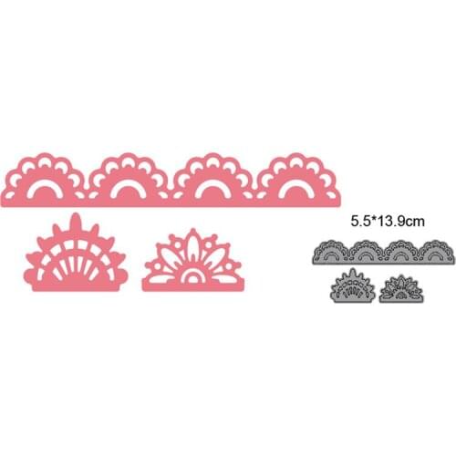 Flower Border Metal Cutting Dies Cut Die Mold Scrapbooking dies Decoration Paper Craft Embossing Dies New For 2021 Stencils dies