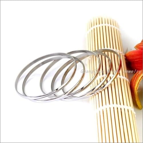 Promotion Sale Hot Fashion Style Womens Jewelry, New 5pcs/Sets 316L Stainless Steel Silver color Bangles Bracelets For Women